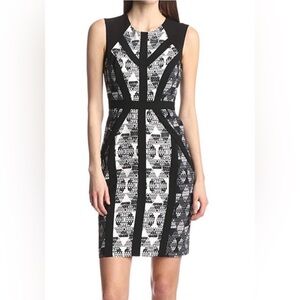 BCBGMAXAZRIA NWT Holly black/white dress, size 2
